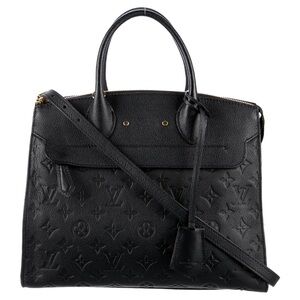Louis Vuitton Black Monogram Empreinte Pont Neuf MM